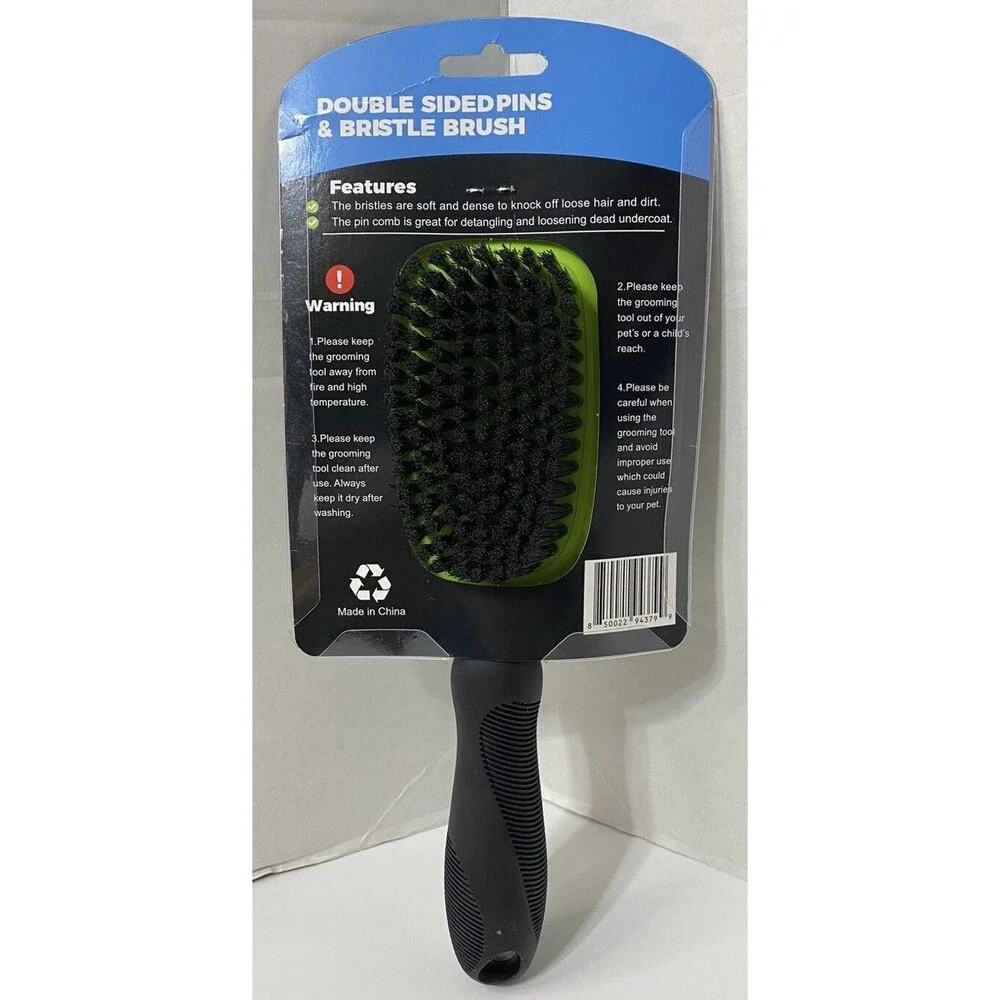 RexiPets Double Sided Pins & Bristle Brush & Comb For Dogs & Cats New